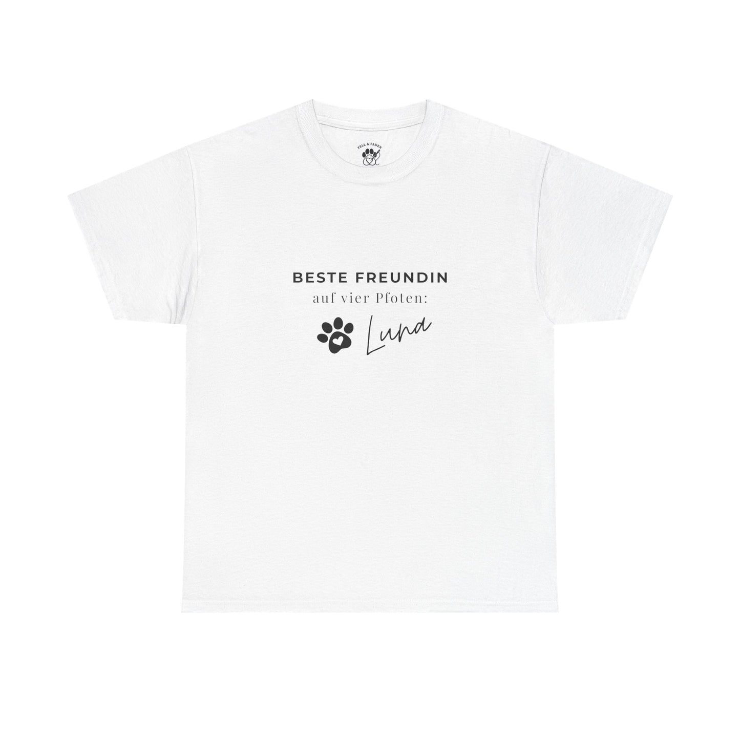 FELL&FADEN Damen T-Shirt "BESTE FREUNDIN auf vier Pfoten"