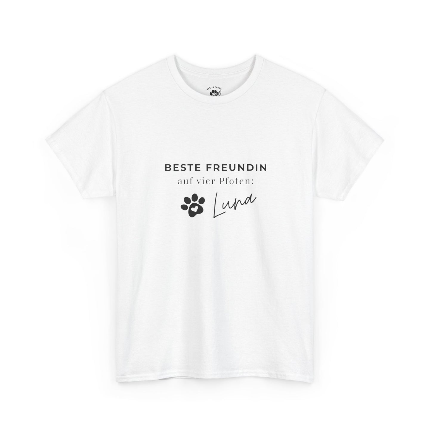 FELL&FADEN Damen T-Shirt "BESTE FREUNDIN auf vier Pfoten"